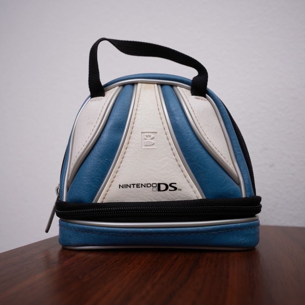 Nintendo DS Carrying Case Unisex OS Blue Faux Leather Bowling Bag Style A.L.S.